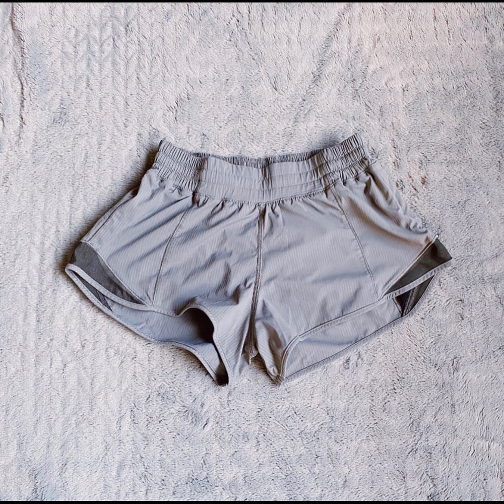 grey lululemon shorts size 4